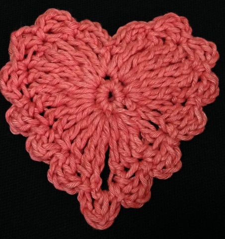 Quick and easy valentine crochet Heart key holder tutorial 