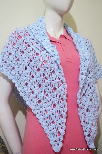 free crochet pattern, susie prayer shawl